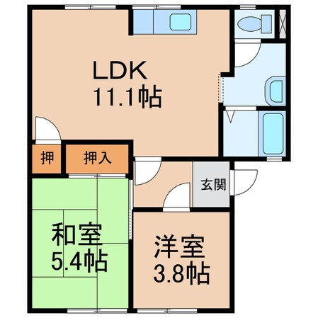 岩出駅 徒歩30分 1階の物件間取画像